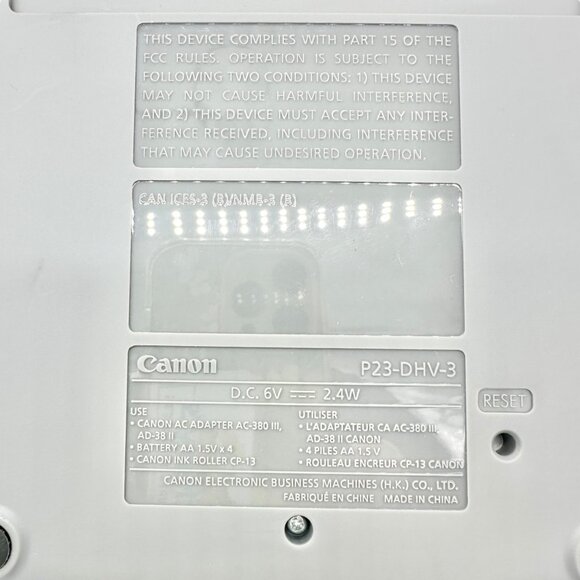 Canon P23-DHV-3 Printing Calculator Silver 12-Digit Display Portable w/ Adapter - Picture 4 of 13